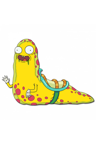 INOVATIX Σετ 8 τεμαχίων, Αυτοκόλλητο Rick and Morty Κίτρινο και ροζ πλάσμα γυ...