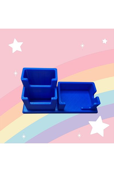 3DONE MODELS 3D holder for Yoto Mini and cards, blue
