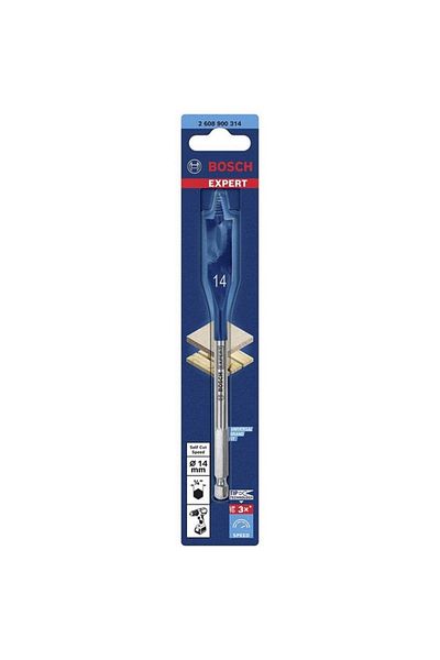 Bosch Expert Self-Cut Speed Spade Drill Bit Silver and Blue