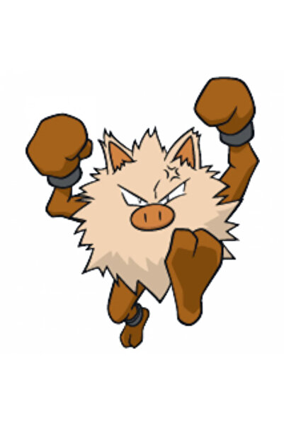 INOVATIX Set de 8 autocolante Pokemon Primeape, INOVATIX®. 6 cm