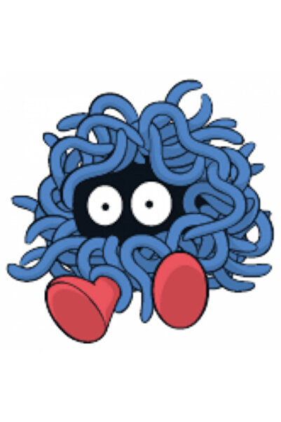 INOVATIX Set de 8 piese, autocolant Pokemon Tangela, INOVATIX®. 6 cm