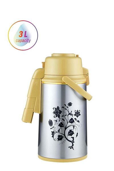 DELCASA 3000 ML Airport Flask with Double Wall Vacuum Insulation