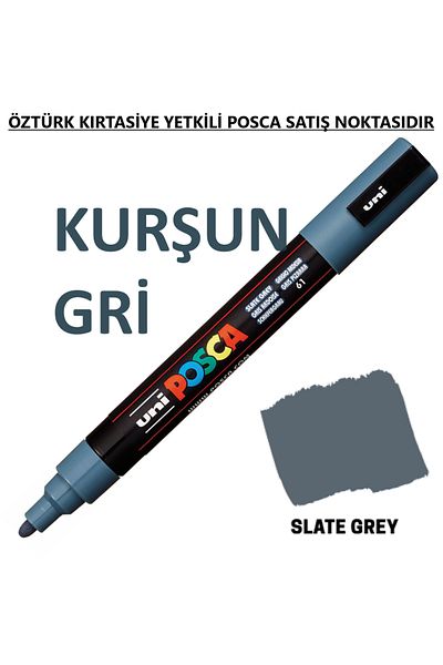 Uni Posca Lead Gray Marker Pc-3M (0.9-1.3mm) Poska Pc3M Pc - 3m
