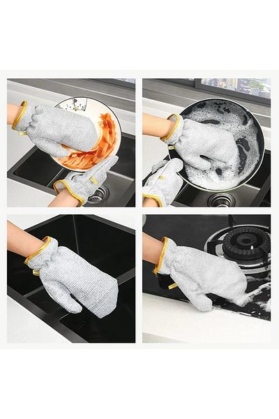 miraza Non-Scratch, Multifunctional, Reusable, Grease and Burn Removal Abrasive Glove