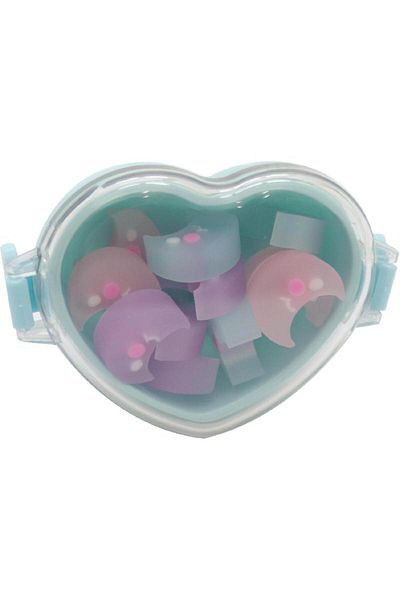 Roco Rubber Eraser Moon in Plastic Box Assorted Color