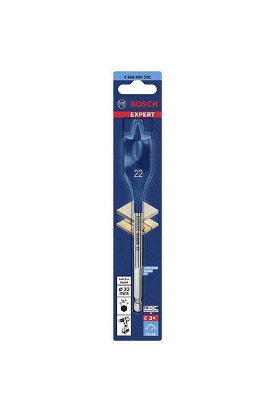 Bosch Expert Self-Cut Speed Spade Drill Bit Silver and Blue