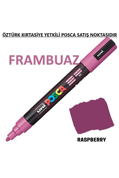 Uni Posca Raspberry Marker Pc-5M (1.8-2.5mm) Poska Pc5M Pc - 5m