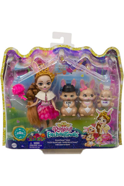 mattel Royal Enchantimals Playset - Brystal Bunny and the Bunny Family