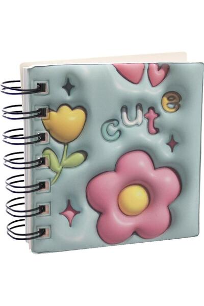 Roco دفتر ملاحظات "زهرة" مع كلمة "لطيف" ٩٫٥ × ١٠ سم، ٩٦ ورقة، مسطرة واحدة (صف...