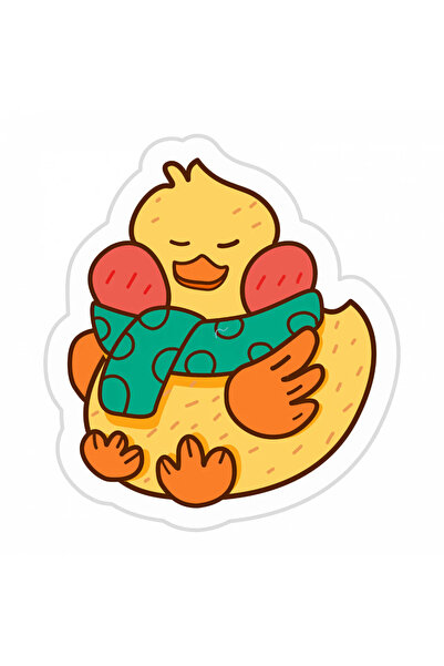 INOVATIX Σετ 8 τεμαχίων, Αυτοκόλλητο με το Παπάκι Κοκέτα, INOVATIX®. 6 εκ.