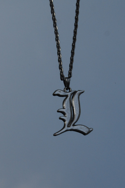 Rua Jewelry Death Note L Ryuzaki Anime Necklace - Black Color Classic with Chain
