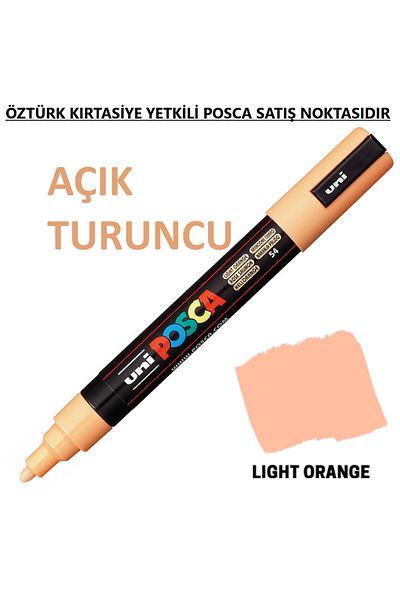 Uni Posca Light Orange Marker Pc-3M (0.9-1.3mm) Poska Pc3M Pc - 3m