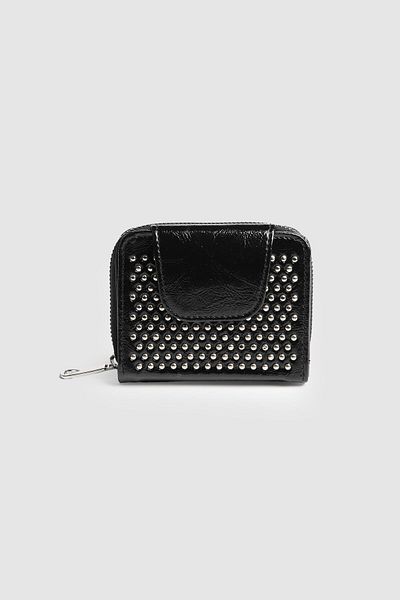 La La'Graccio Paris La'Graccio Paris Women's Shine Stone Useful Wallet Black