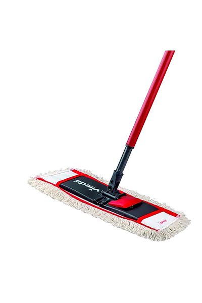 Vileda Active Plus Dust Flat Mop Red and Black