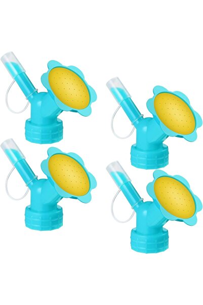 BOEM Set de 4 capace pentru aspersoare, Plastic, Formă de floare, Albastru/Galben