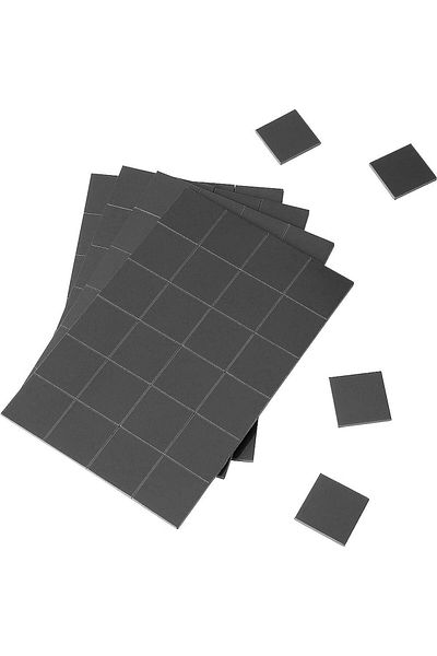 BOEM Magnetic foil with adhesive, 4 cm x 3 cm, thickness 0.4 mm, 10 pcs.