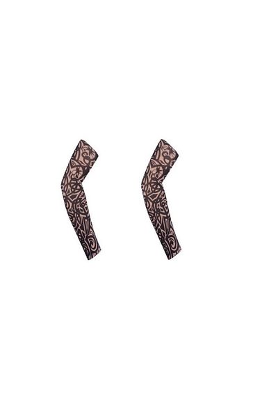 BOEM Set of 2 temporary tattoo sleeves, 3D print, with sun protection for arms, universal size, unisex,