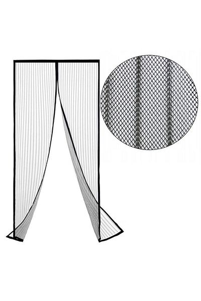 BOEM Anti-insect net, for door, 100x220 cm, magnetic closure, black