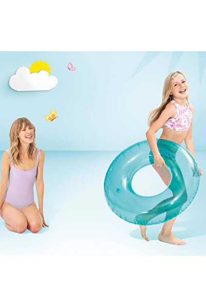 Intex Şeffaf Jumbo Can Simiti 76cm Mavi - 8+ Yaş
