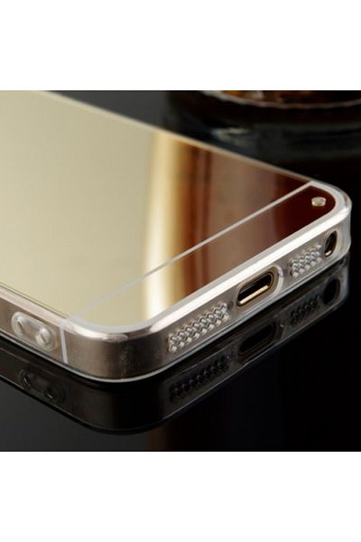 BOEM Apple iPhone 5/5S/SE Case, MyStyle Elegance Luxury Mirror Case, Gold