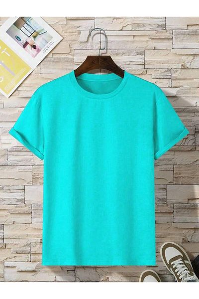 vinraus Tricou unisex pentru copii albastru petrol