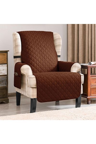 BOEM Quilted sofa cover 1 seater, 170 x 170 cm, diamond pattern, two sides, sofa protector,