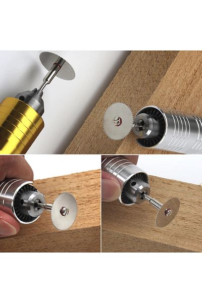 BOEM Set of 5 router discs for cutting wood or plastic with biaxial clamping adapter, MyStyle�