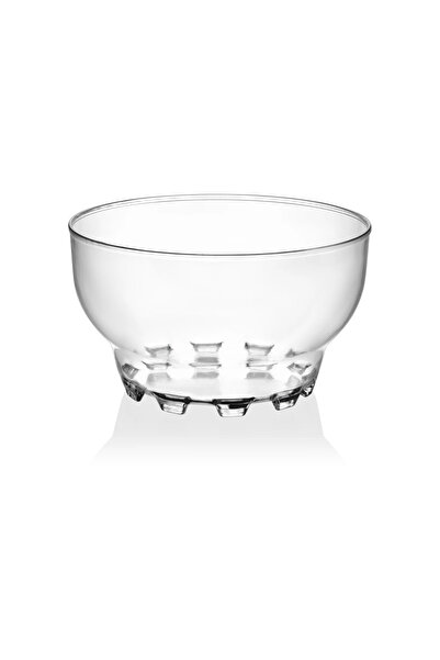 Mayer Plastik 300cc Luca Şeffaf Plastik Kase - 20 Adet Magnolia Trileçe Profiterol Supangle ( Kapaksızdır )