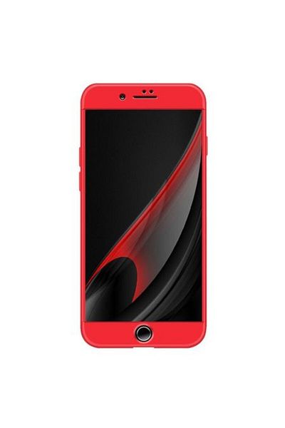 BOEM Case for Apple iPhone 6 Plus Red full 360 degree coverage with free glass protector