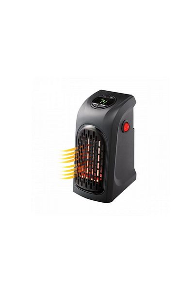 Heat Mini încălzitor portabil cu ventilator pentru priză, Handy Heater Black Design