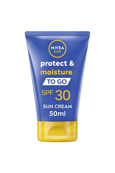 NIVEA SUN Protect &Moisture Sun Lotion SPF30, Water-Resistant Sunscreen, 50ml