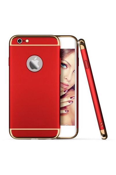 BOEM Apple iPhone 7 case, MyStyle Elegance Luxury 3in1 Red
