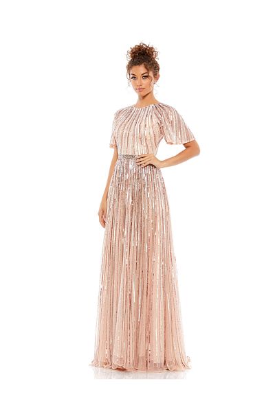 Mac Duggal 4913 – Sequined A-Line Gown