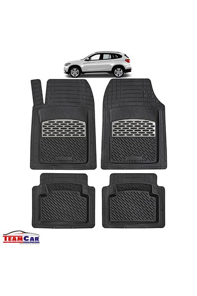 TEAMCAR ® Car Mats Tray Type Compatible Bmw X1 E84 Suv (2009–2015) Carbon