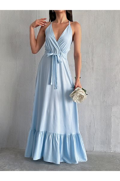 Moda Lounge Rochie țesută cu guler dublu, culoare uni