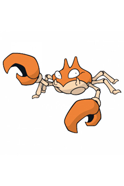 INOVATIX Set de 8 piese, autocolant Pokemon Krabby, INOVATIX®. 6 cm