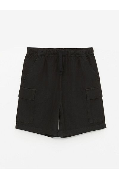 LC Waikiki Elastic Waist Girl's Cargo Jean Shorts