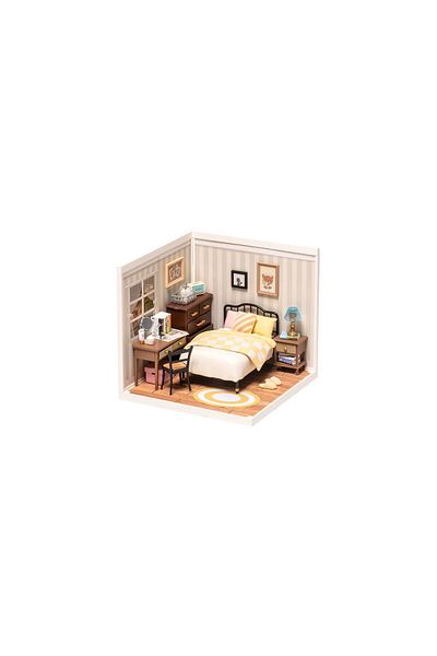 Rolife 3D Puzzle, DIY Mini House Vintage Bedroom, plastic, Rolife, 95 pieces