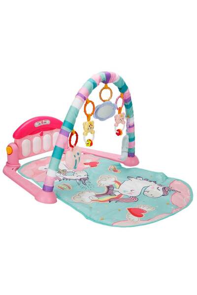 BABYCİM 3in1 Piyanolu Unicorn Desenli Oyun Halısı