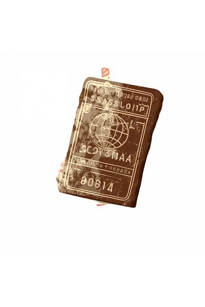 INOVATIX Set de 8 autocolante vintage pentru pașaport, INOVATIX®. 6 cm