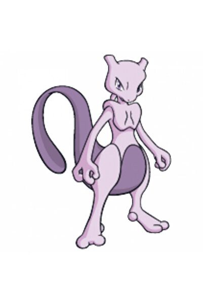 INOVATIX Set de 8 autocolante Pokemon Mewtwo cel Feroce, INOVATIX®. 6 cm