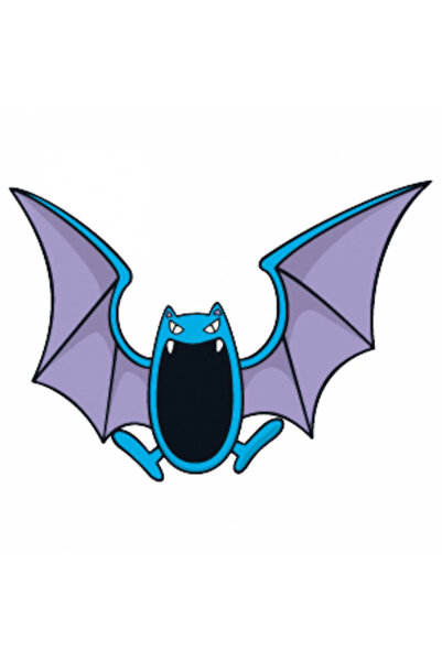 INOVATIX Set de 8 piese, autocolant Pokemon Golbat, INOVATIX®. 6 cm