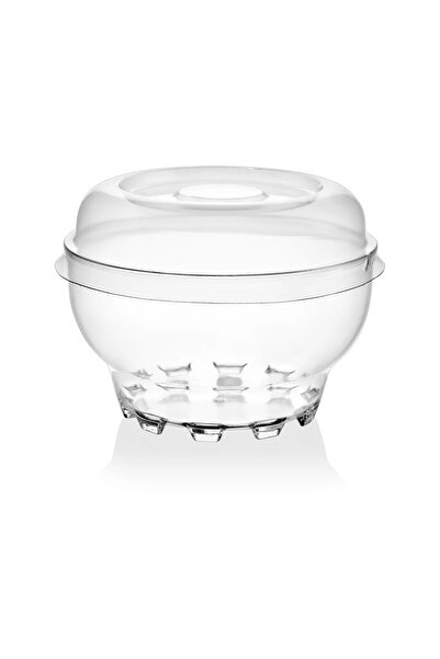 Mayer Plastik 300cc Luca Şeffaf Plastik Kase Kapağı - 20 Adet Sadece Kapak