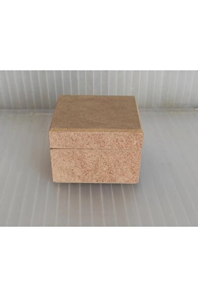 Eymen Hobi Ham Mdf Ahşap Kutu Anı Toka Kutusu 10x10x7 CM