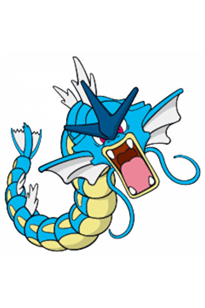 INOVATIX Set de 8 piese, autocolant Pokemon Gyarados, INOVATIX®. 6 cm