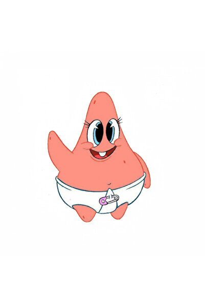 INOVATIX Set de 8 autocolante meme Patrick Star Baby, INOVATIX®. 6 cm