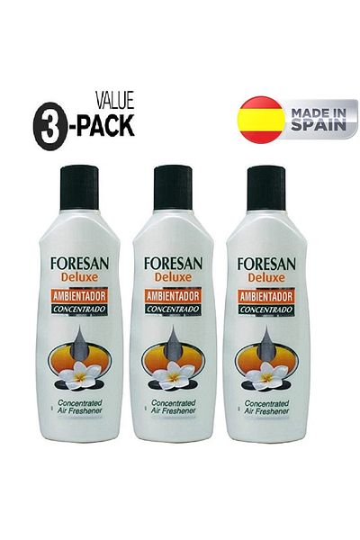 Foresan Forzan 3 Pack Concentrated Air Freshener with a Luxurious Scent 125ml for Bathrooms and All Around the Home