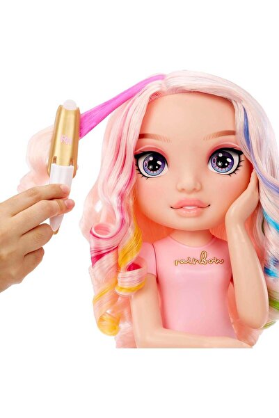 RainbowHigh 4in1 Rainbow High Bella Parker Saç Tasarım Büstü Oyun Seti 33 cm