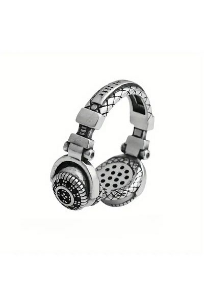 Bozhi Retro Design Headphone Shaped Ring - Women & Men
