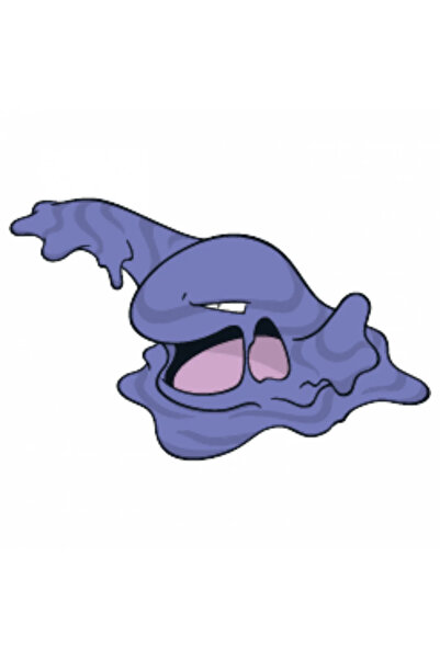 INOVATIX Set de 8 piese, autocolant Pokemon Muk, INOVATIX®. 6 cm